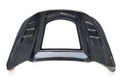 Ford Mustang GT 5.0 V6 3.6 Ecoboost 2.3 S550.1 2015-2017 with Aftermarket Parts - Stage 2 Clearview Glass Style Hood Bonnet Carbon Fiber / FRP from CMST Tuning
