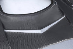 Ford Mustang GT 5.0 V6 3.6 Ecoboost 2.3 S550.1 2015-2017 with Aftermarket Parts - Stage 2 Clearview Glass Style Hood Bonnet Carbon Fiber / FRP from CMST Tuning
