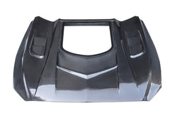 Ford Mustang GT 5.0 V6 3.6 Ecoboost 2.3 S550.1 2015-2017 with Aftermarket Parts - Stage 2 Clearview Glass Style Hood Bonnet Carbon Fiber / FRP from CMST Tuning
