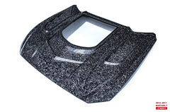 Ford Mustang GT 5.0 V6 3.6 Ecoboost 2.3 S550.1 2015-2017 with Aftermarket Parts - Stage 2 Clearview Glass Style Hood Bonnet Carbon Fiber / FRP from CMST Tuning
