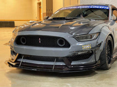 Ford Mustang GT 5.0 V6 3.6 Ecoboost 2.3 S550.1 2015-2017 with Aftermarket Parts - Stage 2 Clearview Glass Style Hood Bonnet Carbon Fiber / FRP from CMST Tuning
