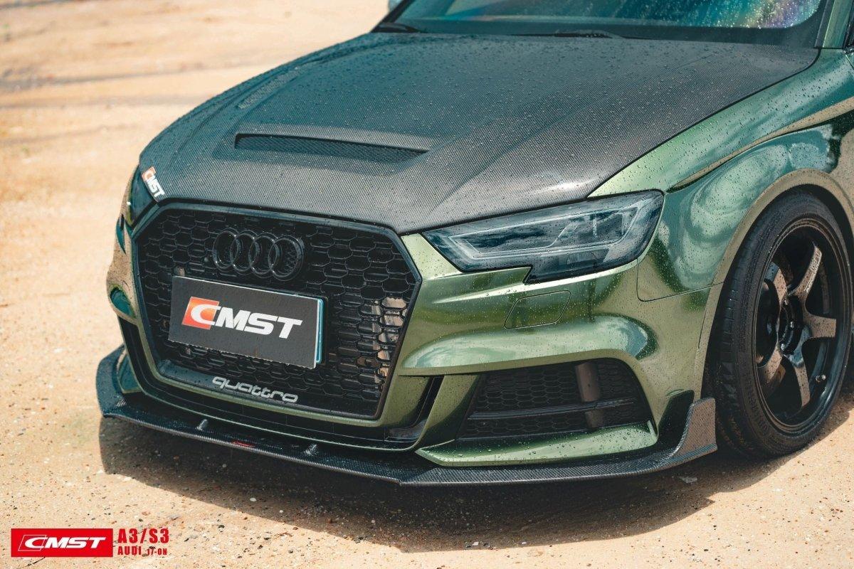 CMST Tuning Carbon Fiber Hood Bonnet Ver.1 for Audi RS3 2018-2020 & 2014-2020 A3 & A3 S Line & S3 - Performance SpeedShop