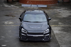 Toyota Scion Subaru GT86 86 TRD GT SE Base ZN6 2017 2018 2019 2020 & Scion FR-S FRS ZN6 2013 2014 2015 2016 & BRZ TS Limited Premium ZN6 2013 2014 2015 2016 2017 2018 2019 2020 with Aftermarket Parts - V4 See Through Transparent Plexiglass Hood Carbon Fiber / FRP from CMST Tuning