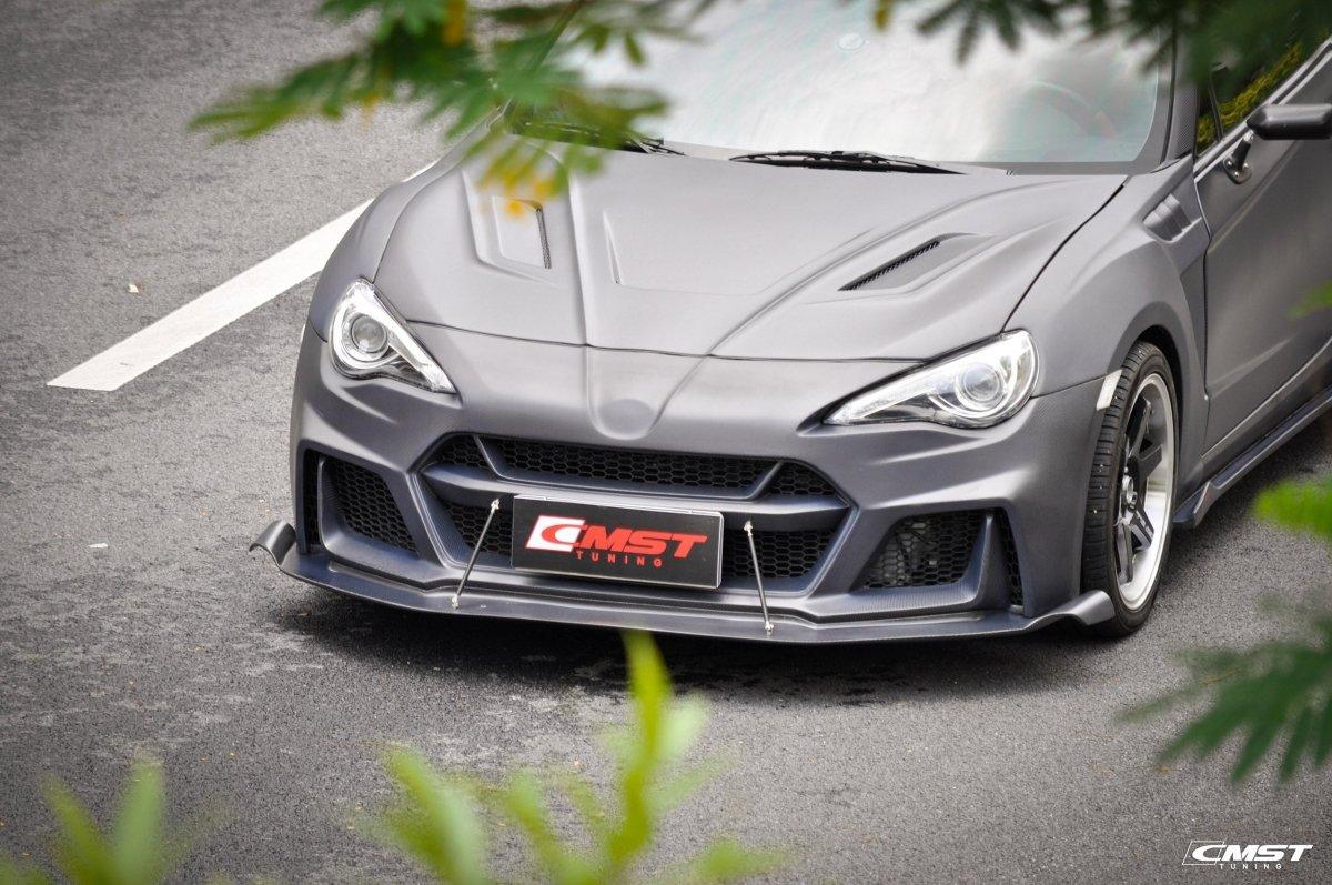 Toyota Scion Subaru GT86 86 TRD GT SE Base ZN6 2017 2018 2019 2020 & Scion FR-S FRS ZN6 2013 2014 2015 2016 & BRZ TS Limited Premium ZN6 2013 2014 2015 2016 2017 2018 2019 2020 with Aftermarket Parts - V5 Joker Hood Carbon Fiber / FRP from CMST Tuning