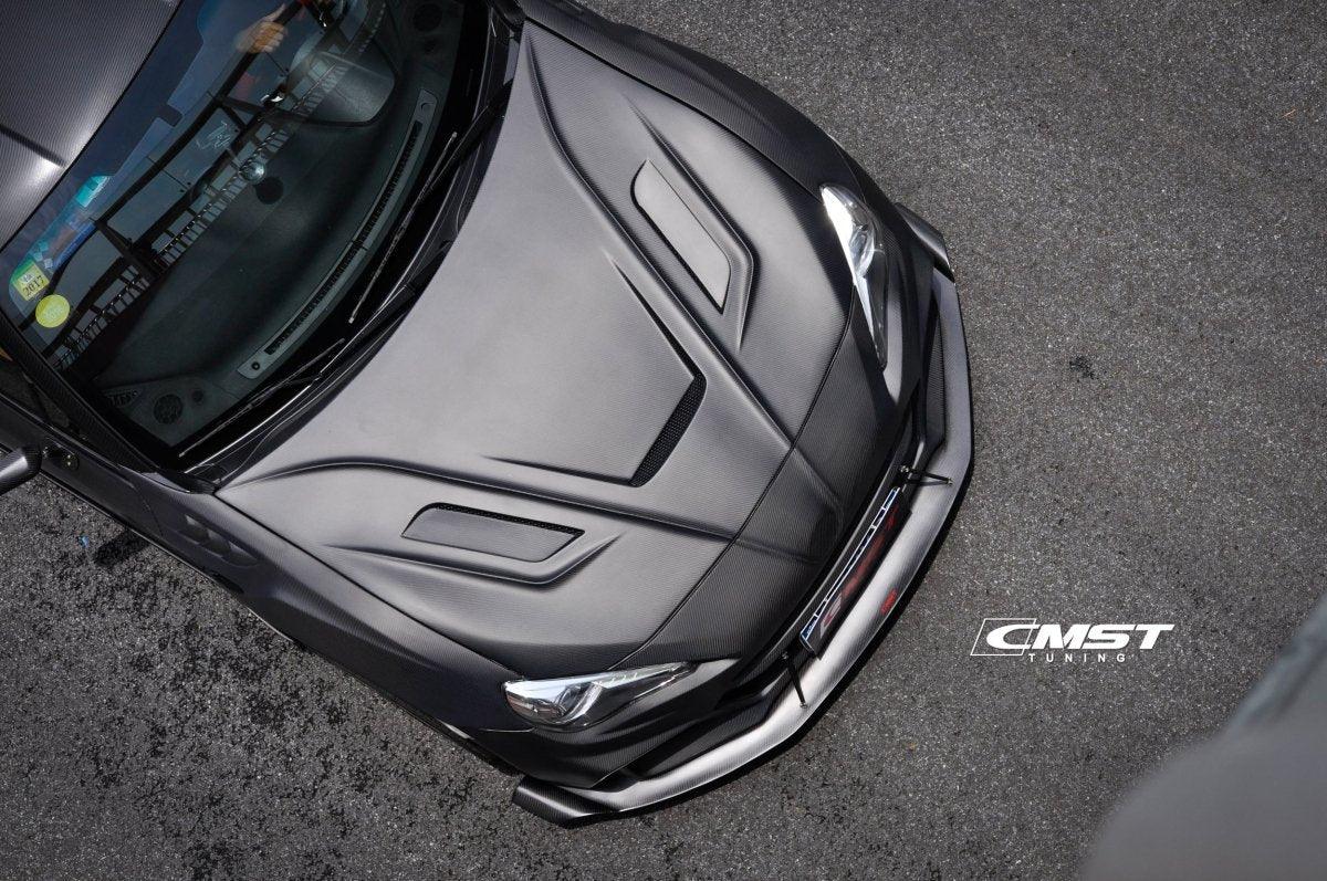 Toyota Scion Subaru GT86 86 TRD GT SE Base ZN6 2017 2018 2019 2020 & Scion FR-S FRS ZN6 2013 2014 2015 2016 & BRZ TS Limited Premium ZN6 2013 2014 2015 2016 2017 2018 2019 2020 with Aftermarket Parts - V5 Joker Hood Carbon Fiber / FRP from CMST Tuning