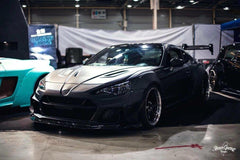 Toyota Scion Subaru GT86 86 TRD GT SE Base ZN6 2017 2018 2019 2020 & Scion FR-S FRS ZN6 2013 2014 2015 2016 & BRZ TS Limited Premium ZN6 2013 2014 2015 2016 2017 2018 2019 2020 with Aftermarket Parts - V5 Joker Hood Carbon Fiber / FRP from CMST Tuning