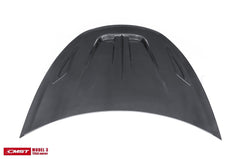 Tesla Model 3 Performance Long Range Standard Base 2017-2023 with Aftermarket Parts - V2 Style Hood Bonnet Carbon Fiber / FRP from CMST Tuning