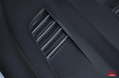 Ford Mustang GT 5.0 V6 3.6 Ecoboost 2.3 S550.1 2015-2017 with Aftermarket Parts - V3 Vented Style Hood Bonnet Carbon Fiber / FRP from CMST Tuning
