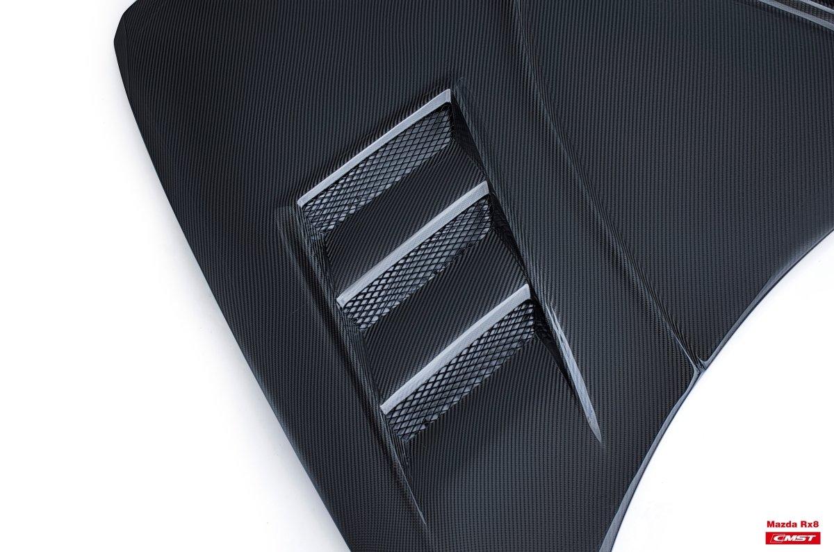 CMST Tuning Carbon Fiber Hood With Vent for Mazda RX-8 RX8 Vented