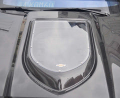 Chevrolet Camaro 5th Gen Z/28 2SS 1SS 2LT 2LS 1LT 1LS 2010-2014 & Camaro 5th Gen ZL1 2012-2015 with Aftermarket Parts - V1 Glass Clearview Style Hood Bonnet Carbon Fiber / FRP from CMST Tuning