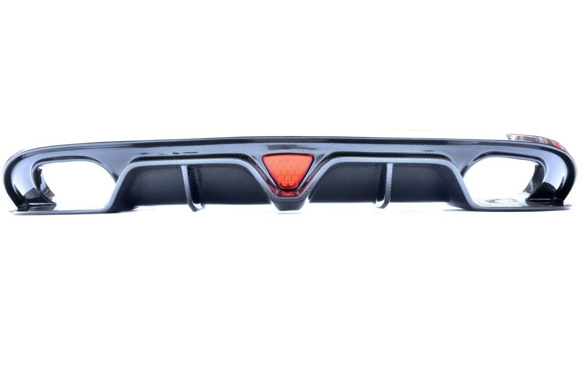 Alfa Romeo Giulia Ti Sport 2017 2018 2019 2020 2021 & Ti Sport Veloce Sprint 2025 & & Base Lusso RWD AWD 2025 with Aftermarket Parts - Rear Diffuser Carbon Fiber from CMST Tuning