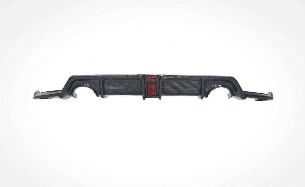 Honda Civic 10th Gen FC1 FC2 FC5 FC6 2016 2017 2018 2019 2020 2021 with Aftermarket Parts - Rear Diffuser Carbon Fiber / FRP from CMST Tuning