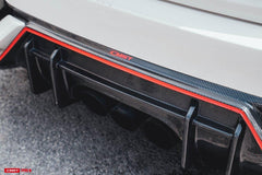 Honda Civic Type-R FK8 2017-2021 with Aftermarket Parts - Rear Diffuser Carbon Fiber / FRP from CMST Tuning

