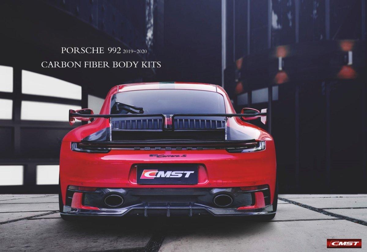 Porsche 992 992.1 Carerra Base/S/T/4/4S/Targa 4/Targa 4S/GTS 2020-2024 (Sport Design Aerokit Package only)with Aftermarket Parts - Carbon Fiber Rear Diffuser from CMST Tuning