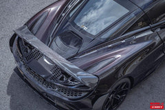 McLaren 720s 2018-2023 with Aftermarket Parts - OE Style Rear Engine Cover Carbon Fiber / FRP from CMST Tuning
