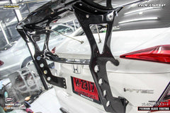 Honda Civic 10th Gen FC1 FC2  FC5 FC6 2016-2021 & FC3 FC4 2017-2021 with Aftermarket Parts - Extreme GT Style Rear Wing Carbon Fiber / FRP from CMST Tuning
