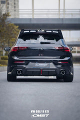 Volkswagen Golf GTI MK8 2022-ON with Aftermarket Parts - Pre-preg Carbon Fiber / FRP Rear Roof Spoiler from CMST Tuning