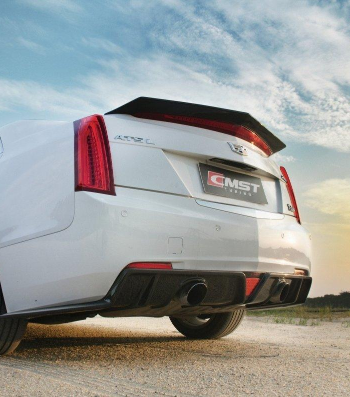 Ats V Rear Diffuser Cadillac ATS ATS-V Aftermarket Parts - CMST Tuning Rear Spoiler Carbon ...