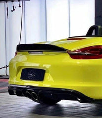 Porsche 981 Boxster (Base / S / GTS) 2012 2013 2014 2015 2016 with Aftermarket Parts - Rear Spoiler Carbon Fiber / FRP from CMST Tuning