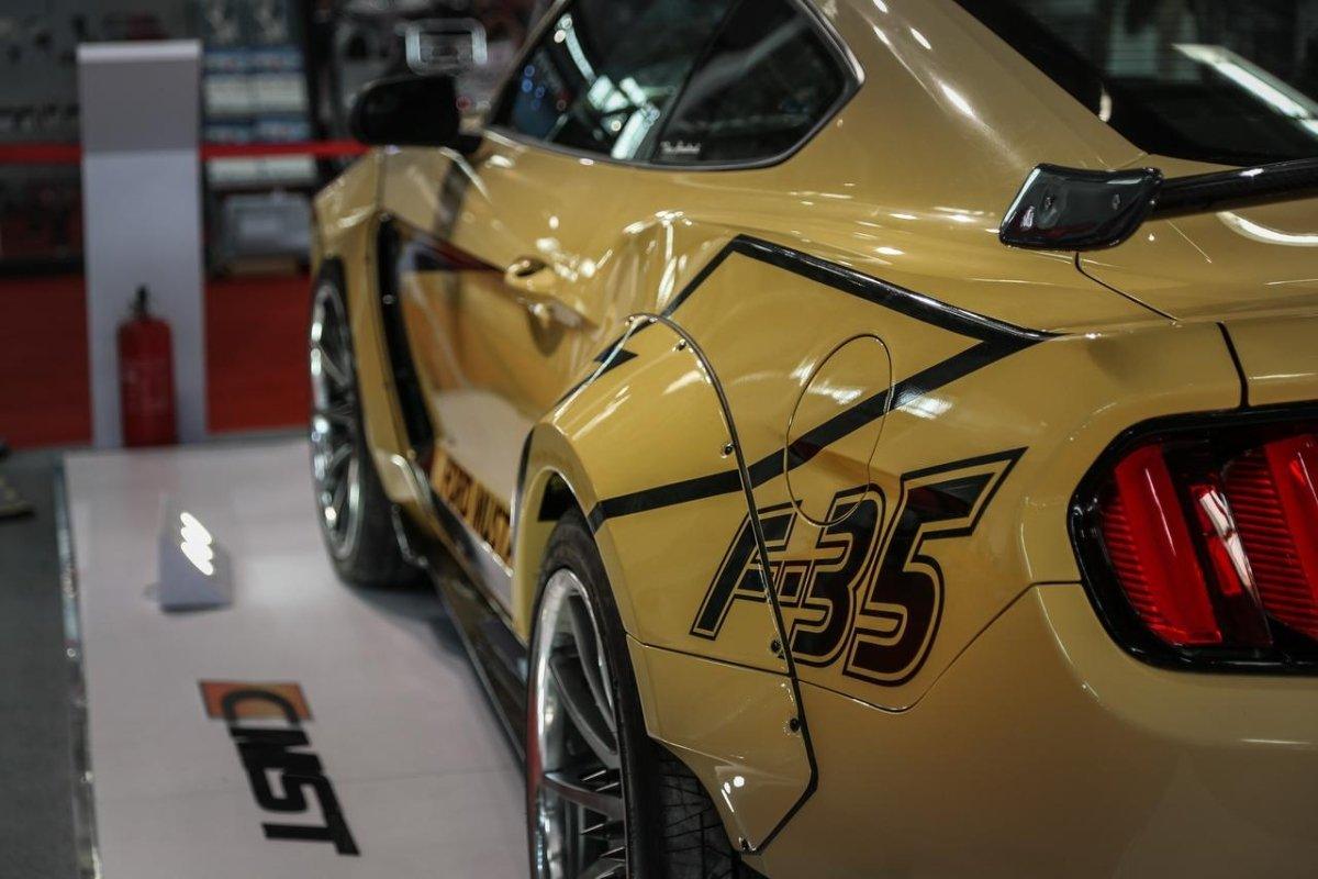 Ford Mustang GT 5.0 Mach1 Bullitt V6 3.6 Ecoboost 2.3 S550.1 S550.2 2015-2023 with Aftermarket Parts - V2 Style Rear Wing Carbon Fiber / FRP from CMST Tuning