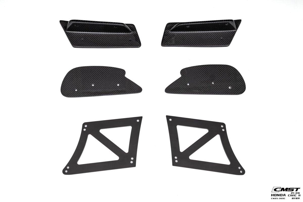 Honda Civic 11th Gen FE1 FE2 FE4 2022-ON with Aftermarket Parts - Rear Spoiler Wing Carbon Fiber / FRP from CMST Tuning
