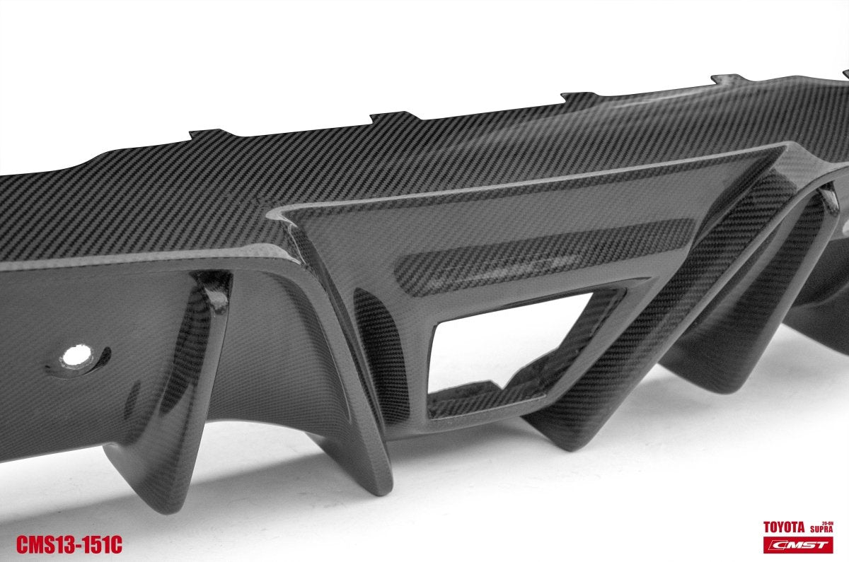 Toyota Supra MK5 A90 A91 3.0 2.0 2020-ON with Aftermarket Parts - Rear Diffuser Carbon Fiber / FRP from CMST Tuning