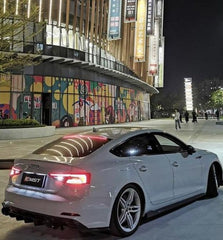 Audi S5 A5 S-line B9 2017 2018 2019 with Aftermarket Parts - Side Skirts Carbon Fiber from CMST Tuning