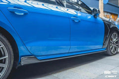 Audi S4 A4 B9.5 2020-ON with Aftermarket Parts - Side Skirts Carbon Fiber from CMST Tuning