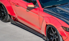 CMST Tuning Carbon Fiber Side Skirts for Ford Mustang S550.1 2015- 2017 - Performance SpeedShop