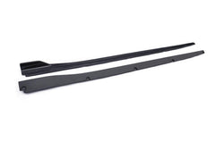 Infiniti Q50 Red Sport 400 Luxe Sensory Signature Premium Pure 2014 2015 2016 2017 2018 2019 2020 2021 2022 2023 2024 with Aftermarket Parts - Side Skirts Carbon Fiber / FRP from CMST Tuning