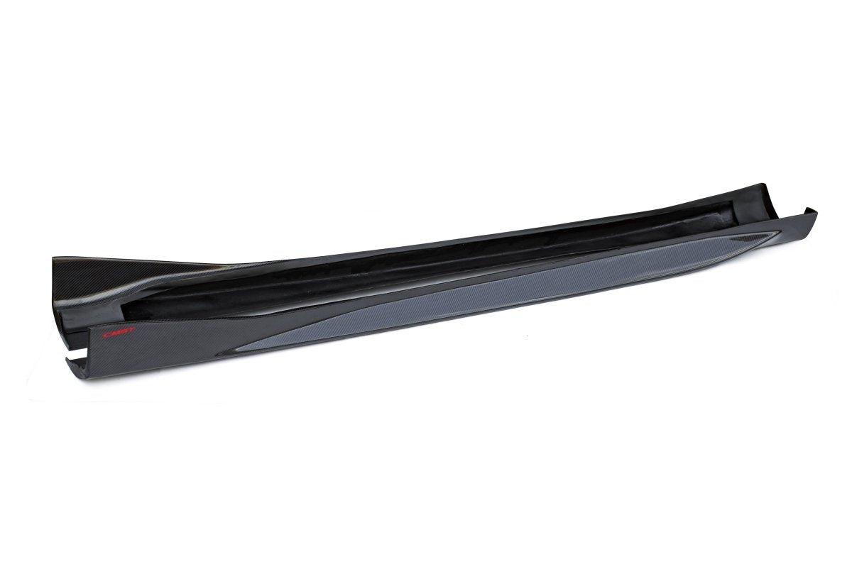 Infiniti Q60 Red Sport 400 Premium Luxe Sport Pure 2017-2022 with Aftermarket Parts - Side Skirts Carbon Fiber/FRP from CMST Tuning