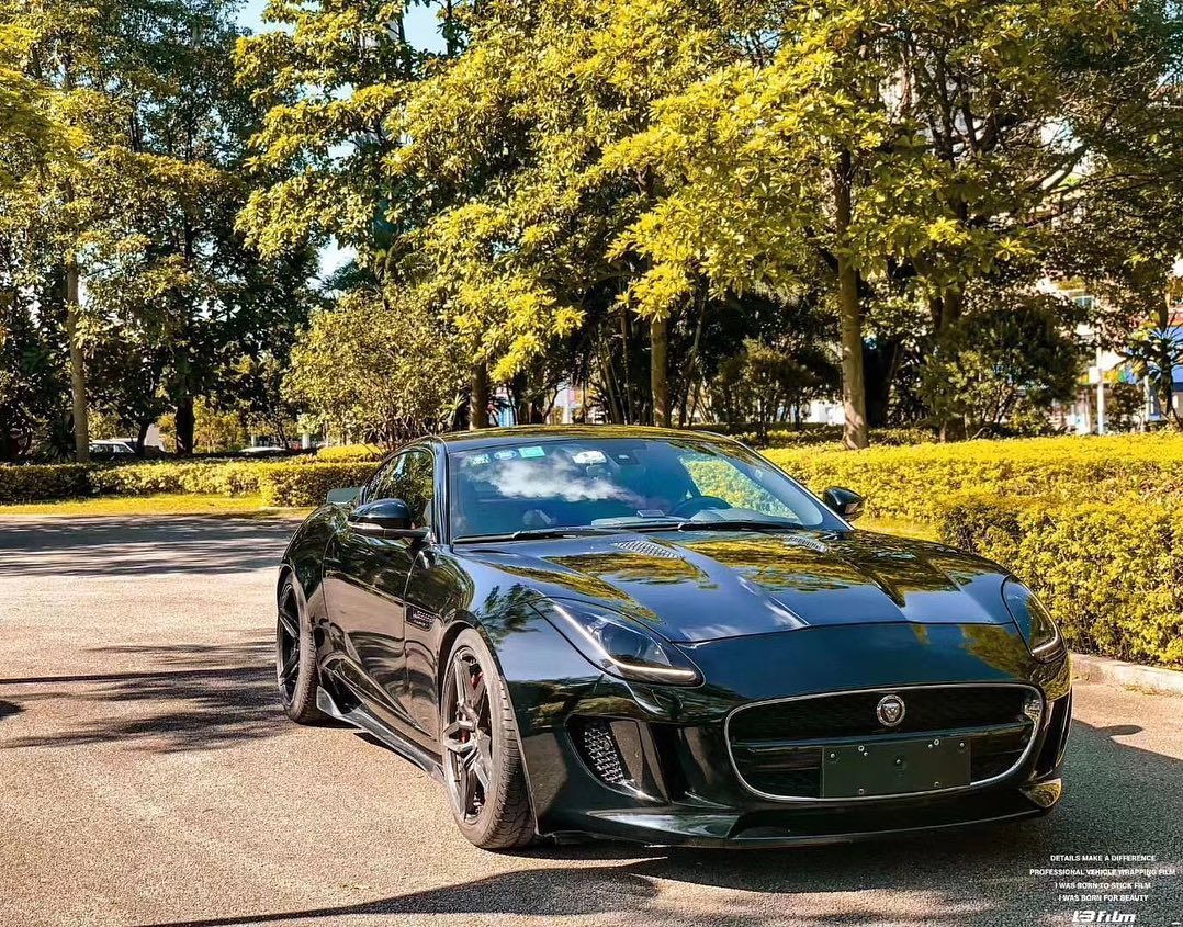 Jaguar F-Type SVR R S Base 2014-2020 with Aftermarket Parts - Side Skirts Carbon Fiber / FRP from CMST Tuning
