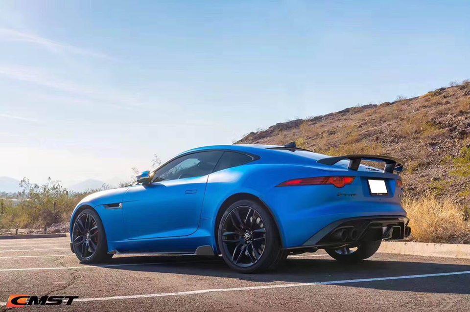 Jaguar F-Type SVR R S Base 2014-2020 with Aftermarket Parts - Side Skirts Carbon Fiber / FRP from CMST Tuning