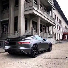 Jaguar F-Type SVR R S Base 2014-2020 with Aftermarket Parts - Side Skirts Carbon Fiber / FRP from CMST Tuning