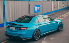 Mercedes Benz E-Class E63S E63 E53 E43 AMG E550 E450 E400 E350 E300 W213 2017-2023 with Aftermarket Parts - Carbon Fiber FRP Side Skirts from CMST Tuning