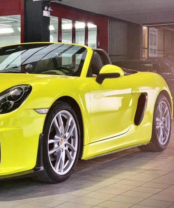Porsche 981 Boxster (Base / S / GTS / Spyder) 2012 2013 2014 2015 2016 with Aftermarket Parts - Side Skirts Carbon Fiber / FRP from CMST Tuning