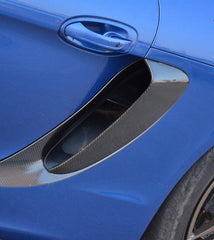 Porsche 981 Cayman & Boxster (all models, including Base / S / GTS) 2012 2013 2014 2015 2016 with Aftermarket Parts - Side Vent Covers Carbon Fiber / FRP from CMST Tuning