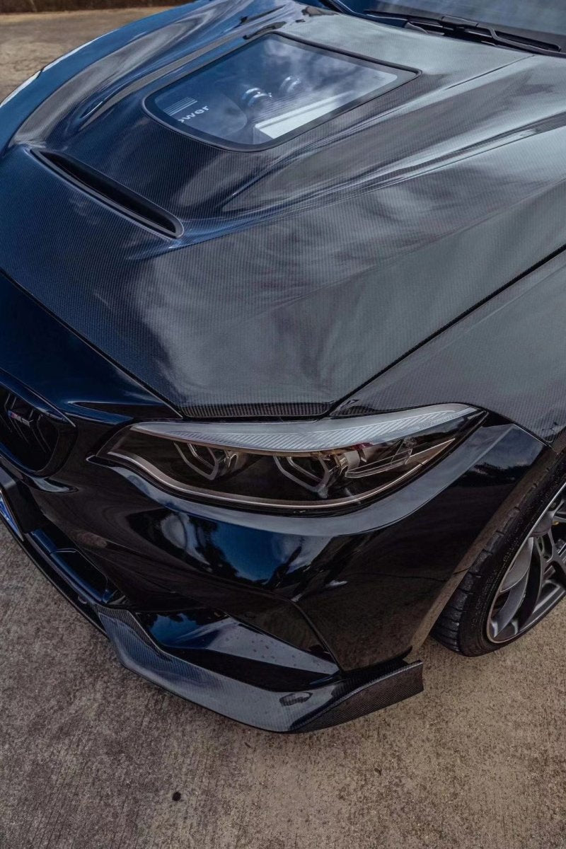 BMW M2/M2C F87 2016-2021 & 2 Series 228i 230i M235i M240i F22 F23 2014-2021 with Aftermarket Parts - Carbon Fiber & FRP Hood Bonnet from CMST Tuning
