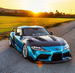 Toyota Supra MK5 A90 A91 3.0 2.0 2020-ON with Aftermarket Parts - V1 Vented Style Hood Bonnet Carbon Fiber / FRP from CMST Tuning