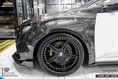 Honda Civic 10th Gen FC1 FC2 FC5 FC6 2016-2021 & Civic 10th Gen FC3 FC4 FK7 2017-2021 with Aftermarket Parts - Widebody Fenders & Wheel Arches Carbon Fiber / FRP from CMST Tuning
