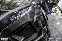 Honda Civic 10th Gen FC1 FC2 FC5 FC6 2016-2021 & Civic 10th Gen FC3 FC4 FK7 2017-2021 with Aftermarket Parts - Widebody Fenders & Wheel Arches Carbon Fiber / FRP from CMST Tuning
