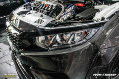 Honda Civic 10th Gen FC1 FC2 FC5 FC6 2016-2021 & Civic 10th Gen FC3 FC4 FK7 2017-2021 with Aftermarket Parts - Widebody Fenders & Wheel Arches Carbon Fiber / FRP from CMST Tuning
