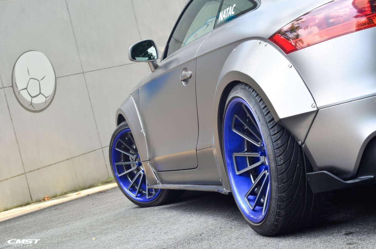 Audi TT TTS TTRS MK2 8J 8.5J 2007 2008 2009 2010 2011 2012 2013 2014 2015 with Aftermarket Parts - Widebody Wheel Arches Carbon Fiber / FRP from CMST Tuning