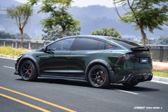 Tesla Model X Plaid Long Range Base 2022 With sensors & 2023-ON Without sensors with Aftermarket Parts - Widebody Wheel Arches Carbon Fiber / FRP from CMST Tuning
