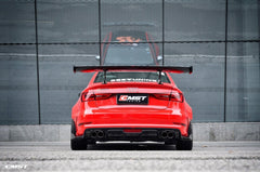 Audi RS3 S3 A3 8V/8V.5 2014 2015 2016 2017 2018 2019 2020 with Aftermarket Parts - V1 Style Rear Wing Carbon Fiber from CMST Tuning
