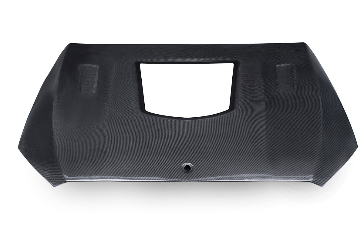 Mercedes Benz C63/C63S AMG W205 with Aftermarket Parts - Carbon Fiber FRP Hood Bonnet from CMST Tuning