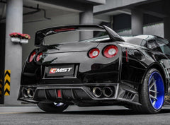 Nissan GTR Nismo T-Spec Black Edition Track Eidtion Premium Pure 2008-2023 with Aftermarket Parts - Stage 1 Style Rear Bumper & Diffuser Carbon Fiber / FRP from CMST Tuning