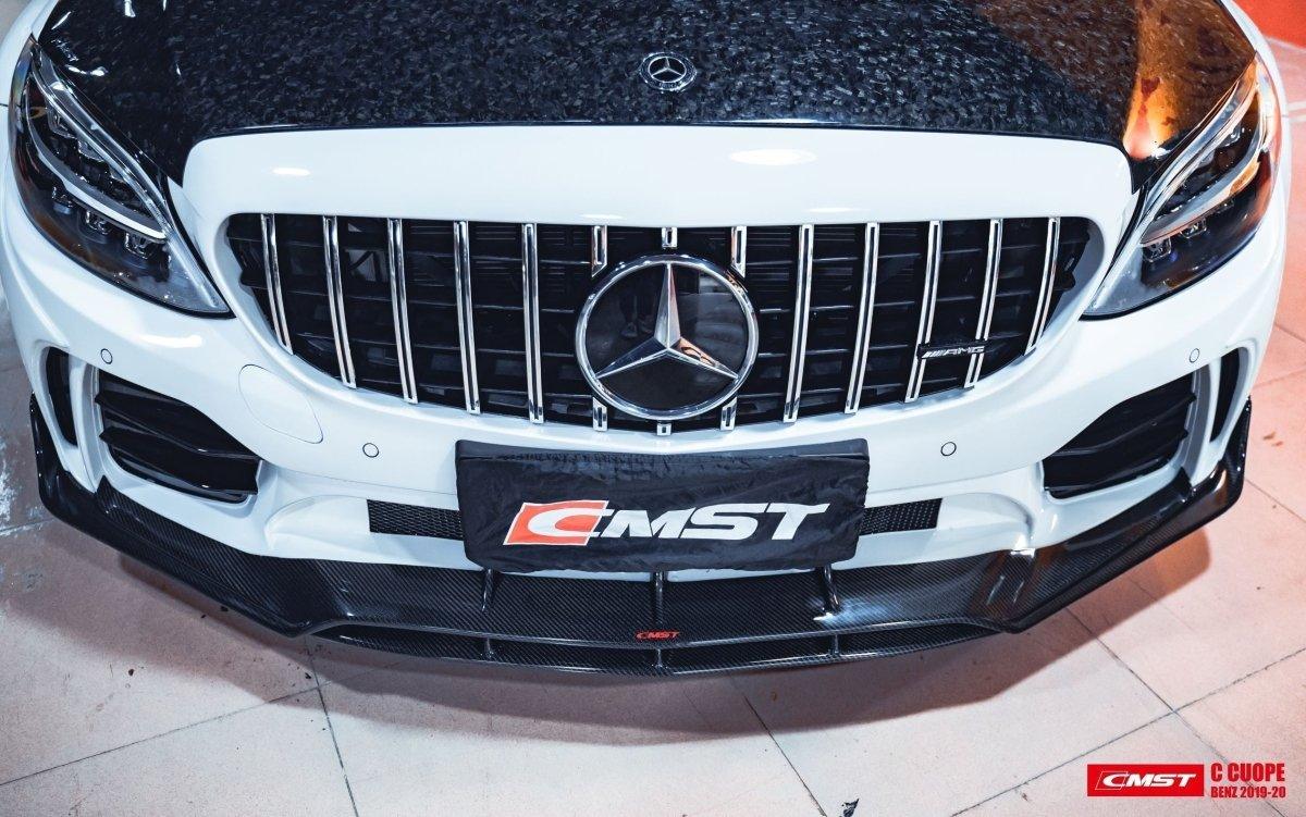 Mercedes Benz C-Class C43 C400 C300 W205 2015-2021 Sedan & C-Class C43 C300 W205 2016-2022 Coupe Convertible (suitable for both pre-facelift and facelift, only to be installed with CMST AMG GTR Style Bumper CMS2-210) with Aftermarket Parts - GTR Style Front Bumper & Front Lip Carbon Fiber/FRP/PP from CMST Tuning