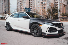 Honda Civic Type-R FK8 2017-2021 with Aftermarket Parts - Front Fenders Carbon Fiber/FRP from CMST Tuning