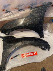 Honda Civic Type-R FK8 2017-2021 with Aftermarket Parts - Front Fenders Carbon Fiber/FRP from CMST Tuning
